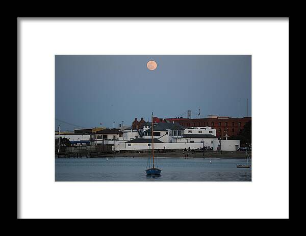  Framed Print featuring the photograph Moonlight Row by Louis Raphael