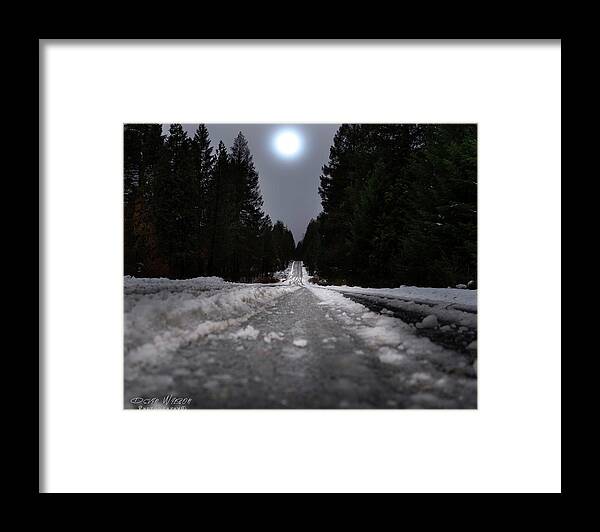  Framed Print featuring the photograph Moonlit Mountain by Devin Wilson