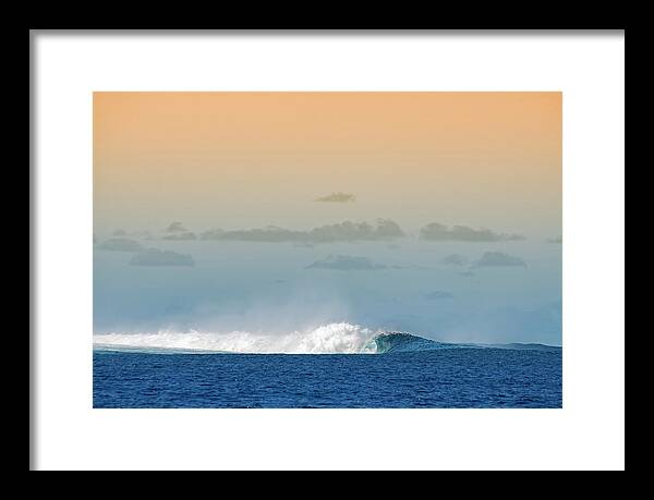 Wave Framed Print featuring the photograph Moorea Swell by Tanya G Burnett