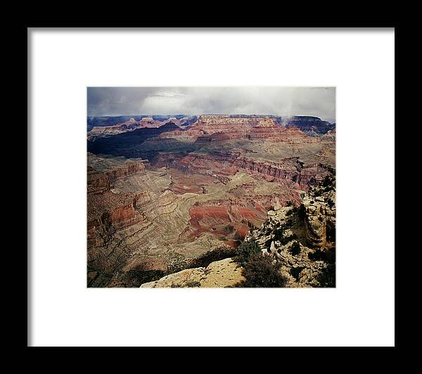 Arizona Framed Print featuring the photograph Moran Point Storm by Tom Daniel