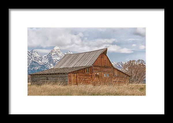 Grand Teton National Park Framed Print featuring the photograph Mormon Row by CR Courson