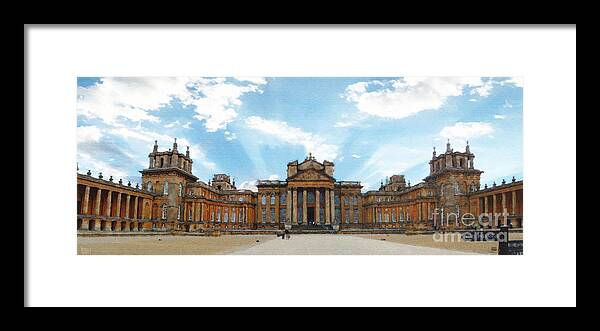 Blenheim Palace Framed Print featuring the photograph Morning at Blenheim Palace by Brian Watt