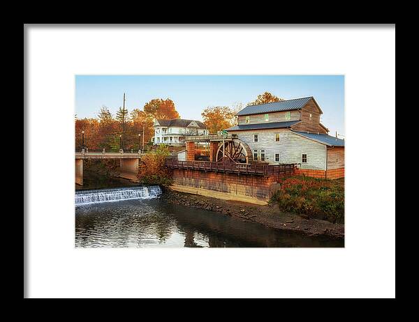 Jasper City Mill Framed Print featuring the photograph Morning at the Jasper City Mill by Susan Rissi Tregoning