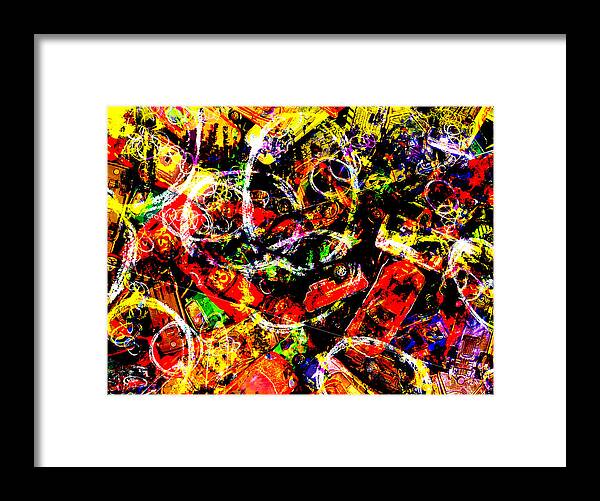 Abstract Framed Print featuring the digital art Morning Commute by Sandra Selle Rodriguez