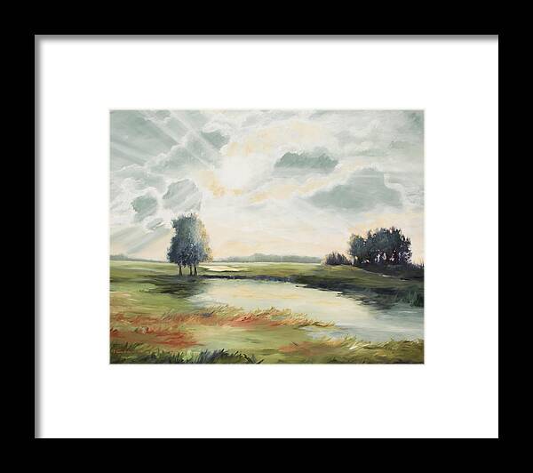 Trees Framed Print featuring the painting Morning Glory by Katrina Nixon