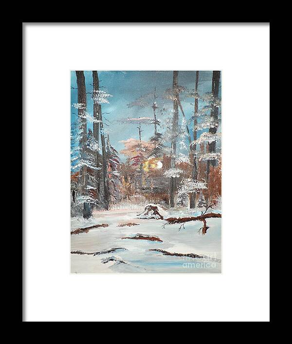 Landscape. Donnsart1 Framed Print featuring the painting Morning Is Risen painting # 122 by Donald Northup