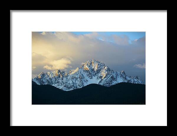 14ers Framed Print featuring the photograph Morning Light on Mt. Sneffels by Aaron Spong