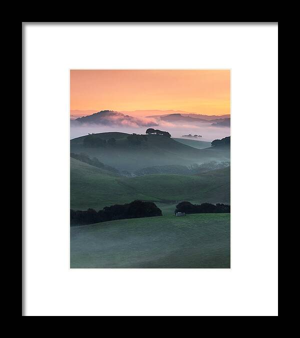 Landscape Photography Framed Print featuring the photograph Morning Mist by Shelby Erickson