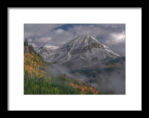 Landscape Framed Print featuring the photograph Morning Mountain by Chuck Jason