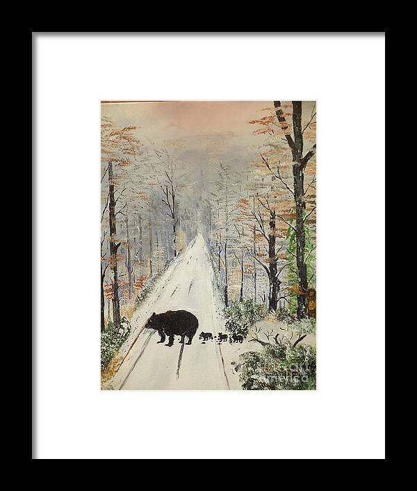 Landscape Framed Print featuring the painting Morning Stroll Painting # 123 by Donald Northup