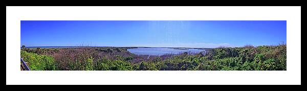 Lagoon Framed Print featuring the photograph Mosquito Lagoon Panorama by George Taylor