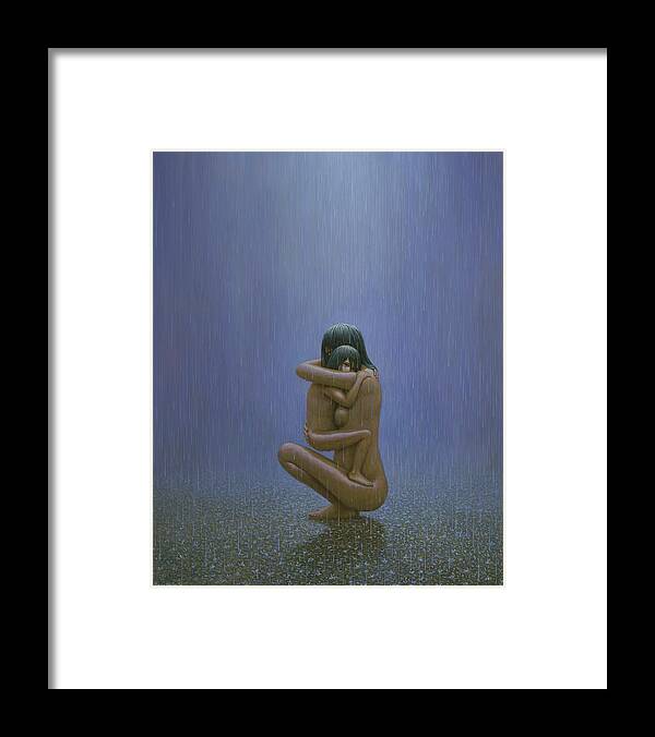 Mother Framed Print featuring the painting Embrace by Brian McCarthy