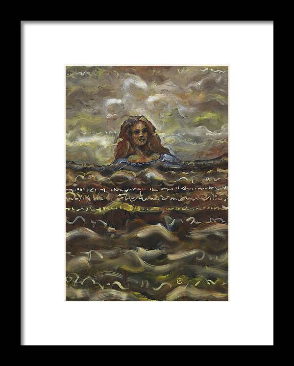 Mother Framed Print featuring the painting Mother Earth by Gary Nicholson