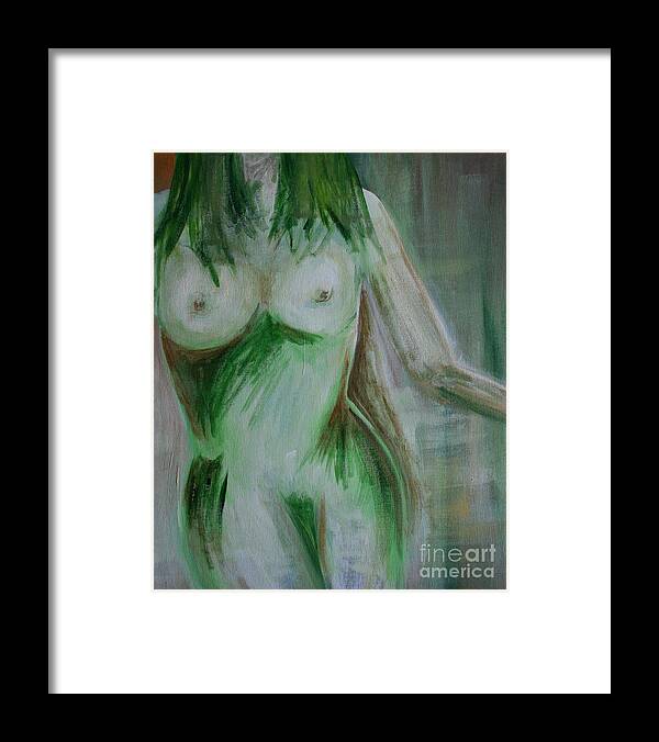 Paintings Framed Print featuring the painting Mother Earth by Julie Lueders 