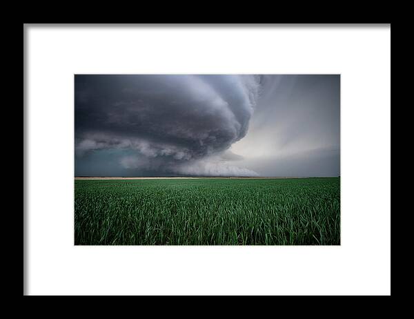 Mesocyclone Framed Print featuring the photograph Mothership Storm by Wesley Aston
