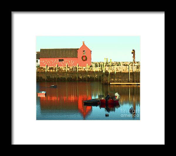 Motif #1 Framed Print featuring the digital art Motif Number One with Reflection by Mary Capriole