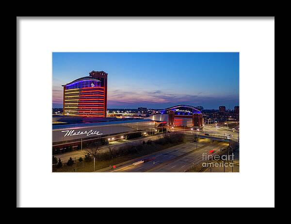 Casino Framed Print featuring the photograph Motor City Casino by Jim West