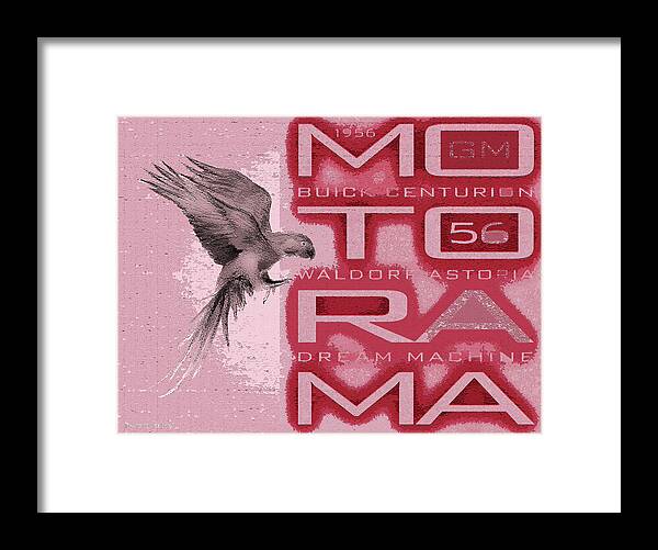 Motorama Framed Print featuring the digital art Motorama / 56 Buick Centurion by David Squibb