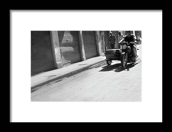 Cuba Framed Print featuring the photograph Motorcycle with sidecar in Havana - 2 by RicardMN Photography