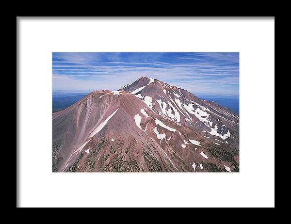 Scenics Framed Print featuring the photograph Mount Shasta in California, USA by Larry Mayer