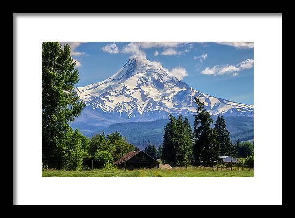 Landscape Framed Print featuring the photograph Mountain Majesty by Mark David Gerson