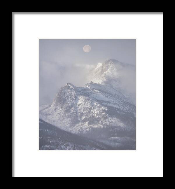 Mountains Framed Print featuring the photograph Mountain Moon by Darren White