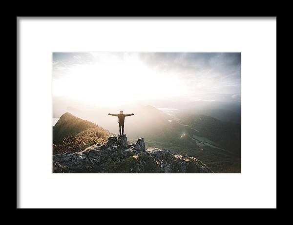 Mountains Framed Print featuring the photograph Mountain Morning by Constantin Seuss