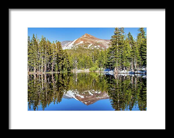 California Framed Print featuring the photograph Mountain on Glass by Dan Carmichael