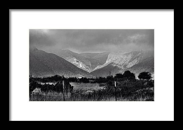 Mountains Framed Print featuring the photograph Mountain Textures by George Taylor