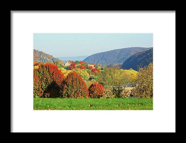 Mountain Views Framed Print featuring the photograph Mountain View from Bolivar Heights WVA by Emmy Marie Vickers