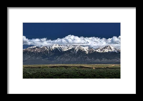 Landscape Framed Print featuring the photograph Mountains of New Mexico by G Lamar Yancy