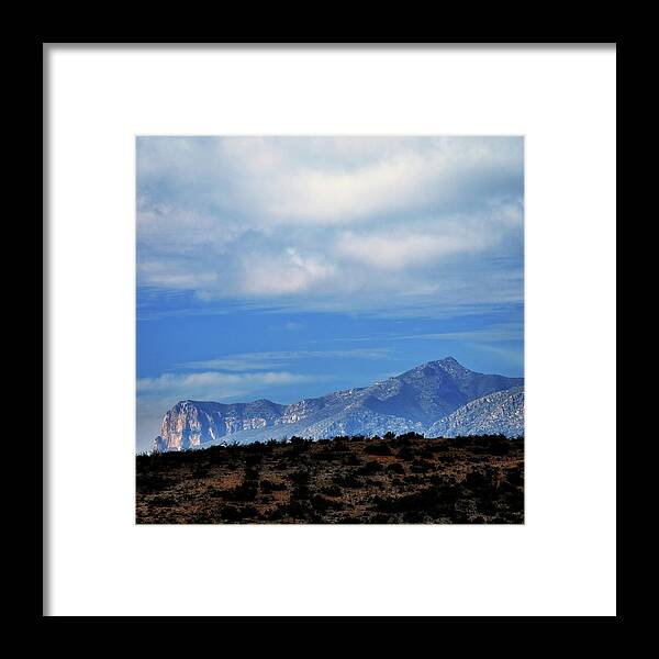 Mountains Framed Print featuring the photograph Mountains Over the Hill by George Taylor