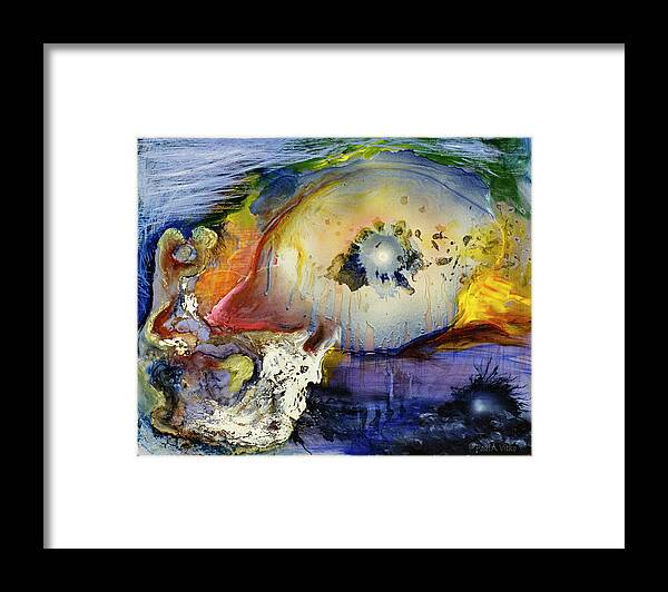 Colors Framed Print featuring the painting Untitled_pai by Paul Vitko