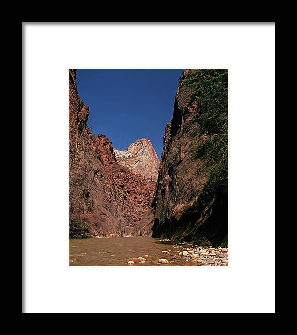 Vertical Framed Print featuring the photograph Mouth of Narrows by Tom Daniel