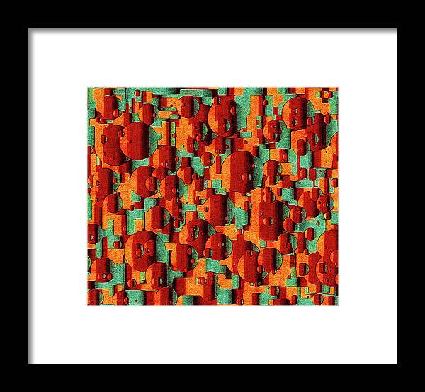 Movement Of Symphonic Warmth Framed Print featuring the digital art Movement of Symphonic Warmth by Susan Maxwell Schmidt
