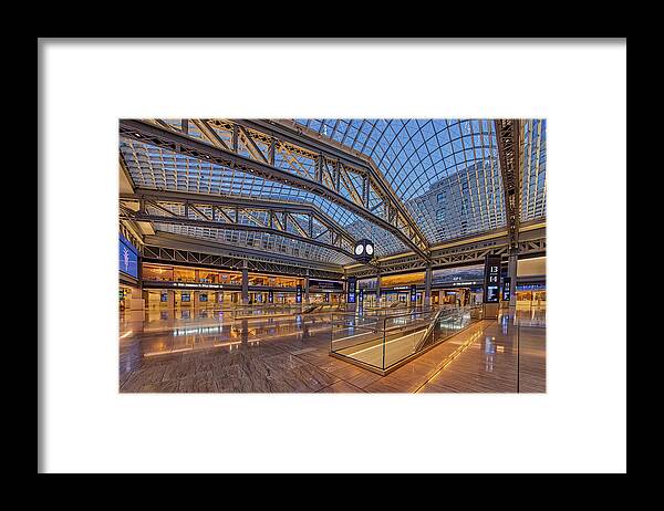 Nyc Framed Print featuring the photograph Moynihan Train by Susan Candelario