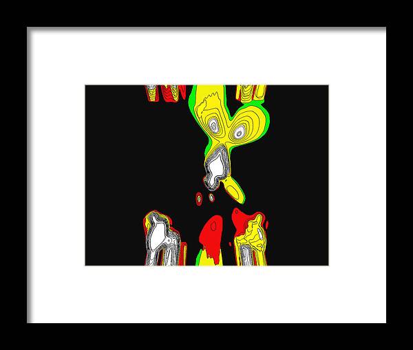  Framed Print featuring the digital art Mr Pink 2020 Master by The Lovelock experience