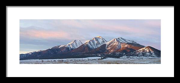 Colorado Framed Print featuring the photograph Mt. Princeton Panorama by Aaron Spong