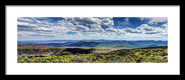 Landscape Framed Print featuring the photograph Mt Williams by Damian Morphou