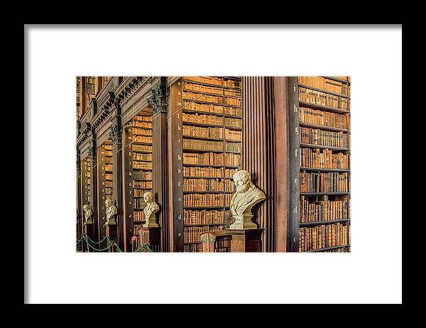 Trinity College Library Framed Print featuring the photograph Much More Than A Library by Marcy Wielfaert