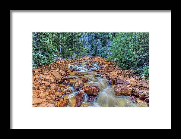 Water Framed Print featuring the photograph Muddy Colorado Stream by Mark Joseph