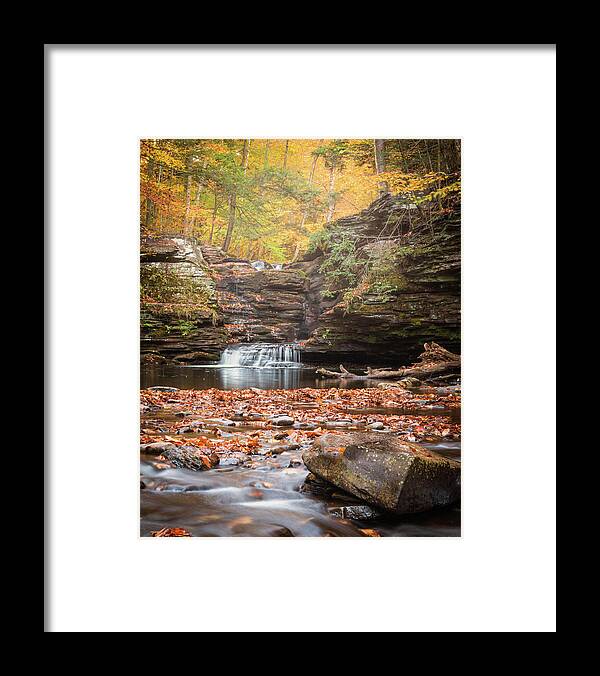 Ricketts Glen Framed Print featuring the photograph Murray Reynolds at Ricketts by Kristia Adams