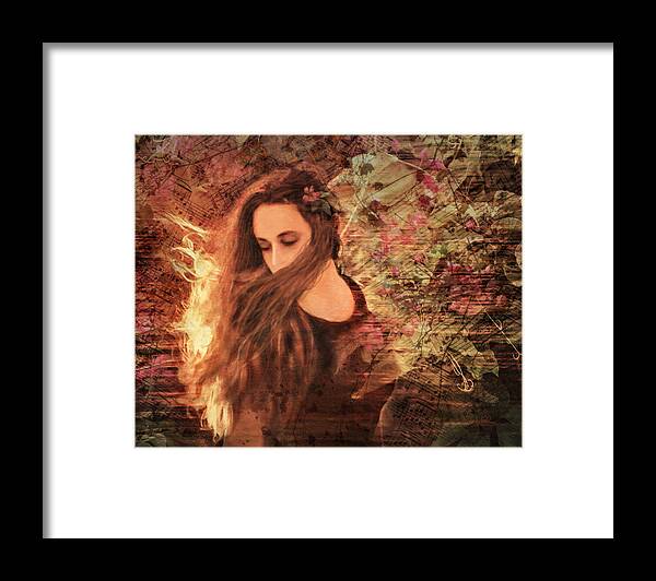 Music Framed Print featuring the photograph Music Masked in the Wind by Shara Abel