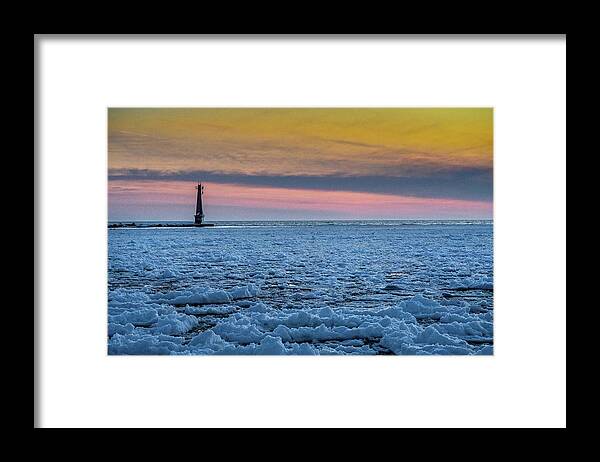 Northernmichigan Framed Print featuring the photograph Muskegon Lighthouse IMG_4009 HRes by Michael Thomas