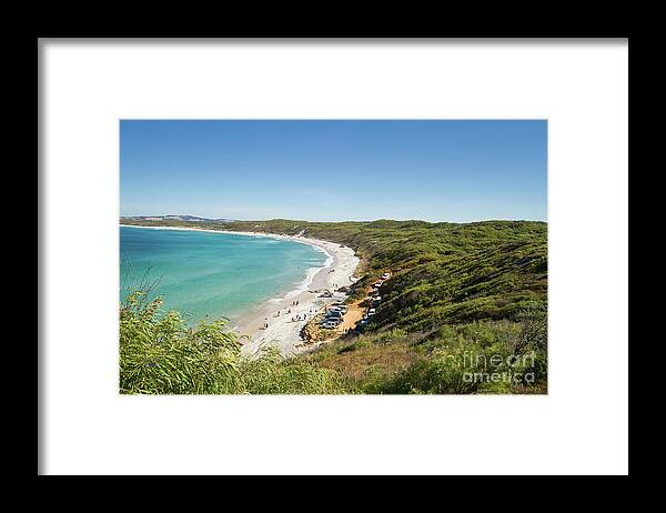 Mutton Bird Beach Framed Print featuring the photograph Mutton Bird Beach, Elleker, Western Australia by Elaine Teague