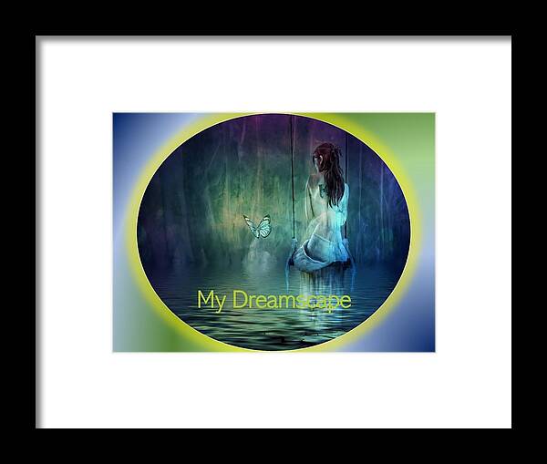 Fantasy Framed Print featuring the mixed media My Dreamscape by Nancy Ayanna Wyatt