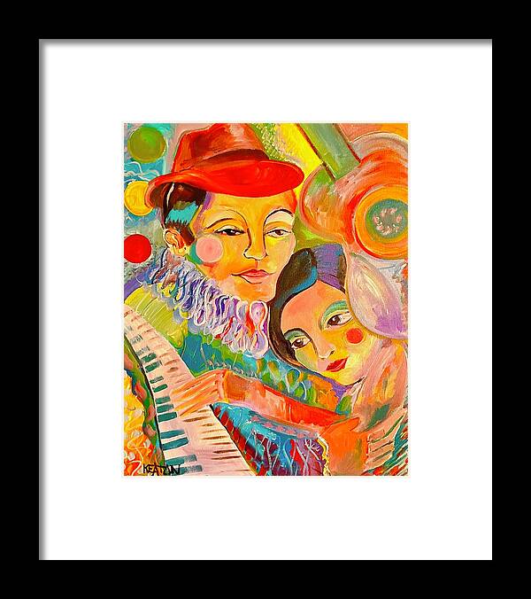 Music Framed Print featuring the painting My Forever Song by John Keaton