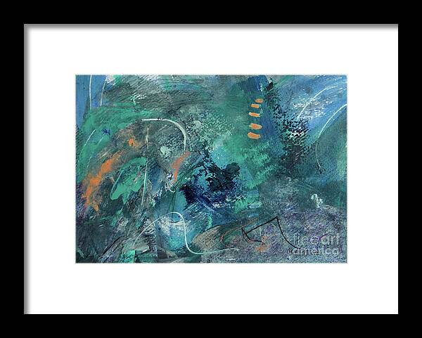 Abstract Framed Print featuring the mixed media My Guiding LIght by Mini Arora