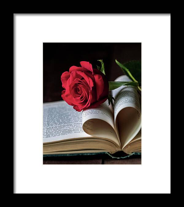 Book Framed Print featuring the photograph My love is like by Holly Ross
