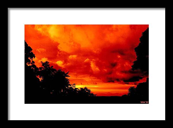 Sunrise Framed Print featuring the photograph My Yesterdays by VIVA Anderson